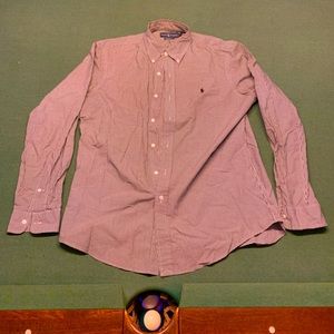 Polo Ralph Lauren Checkered black and white button down Shirt Size Large